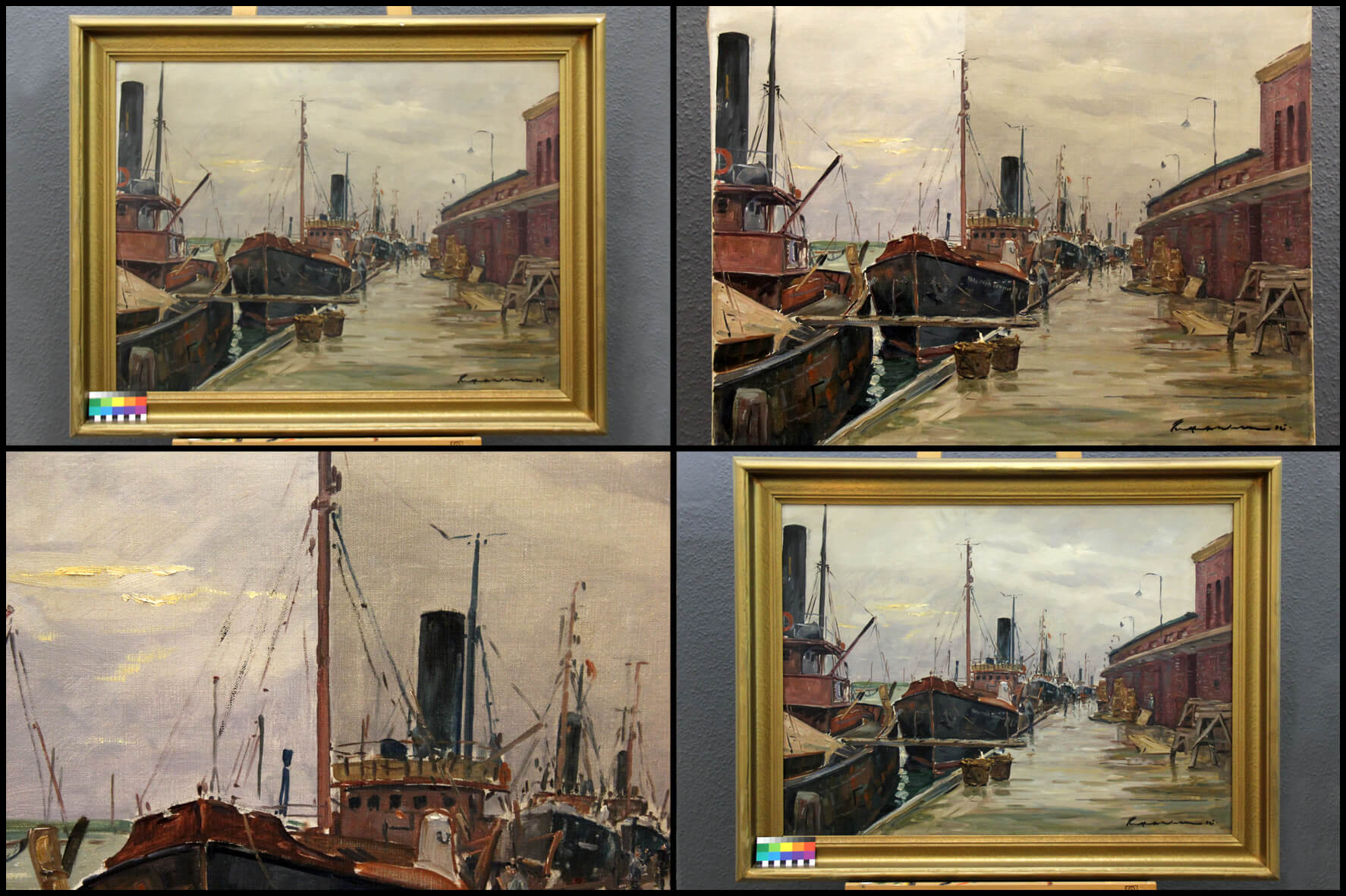 „Fischdampfer in Wesermünde“ von Paul Ernst Wilke, Besitz der IHK Bremen